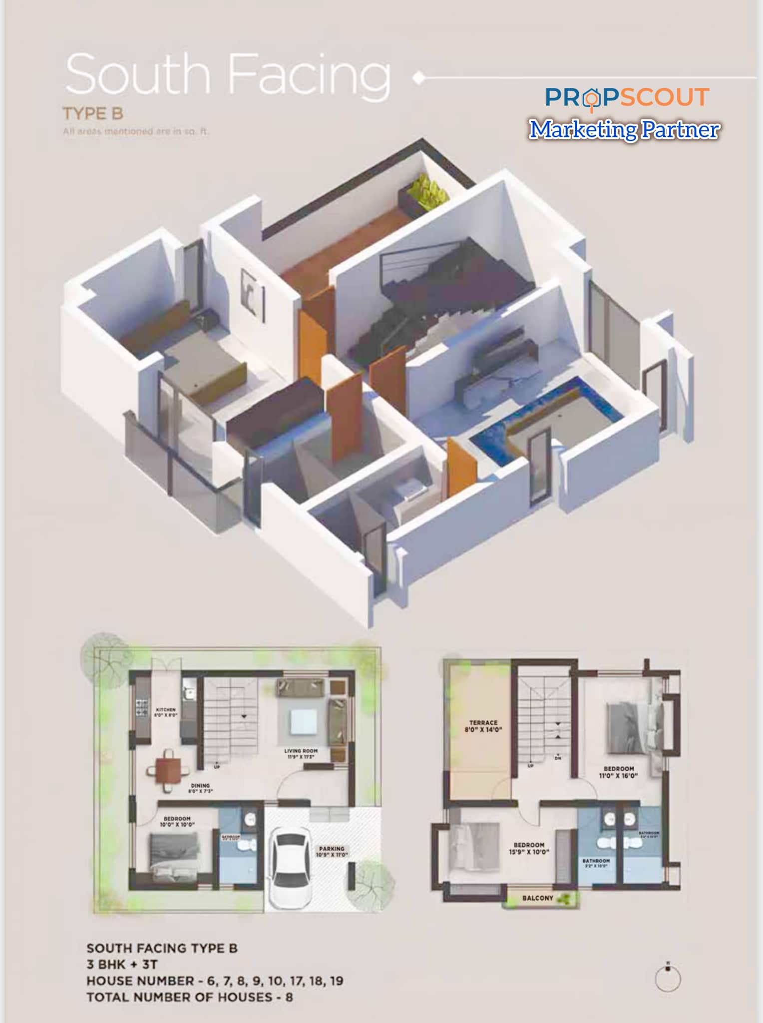 016_South_Facing_Type-B_Villa_Coimbatore